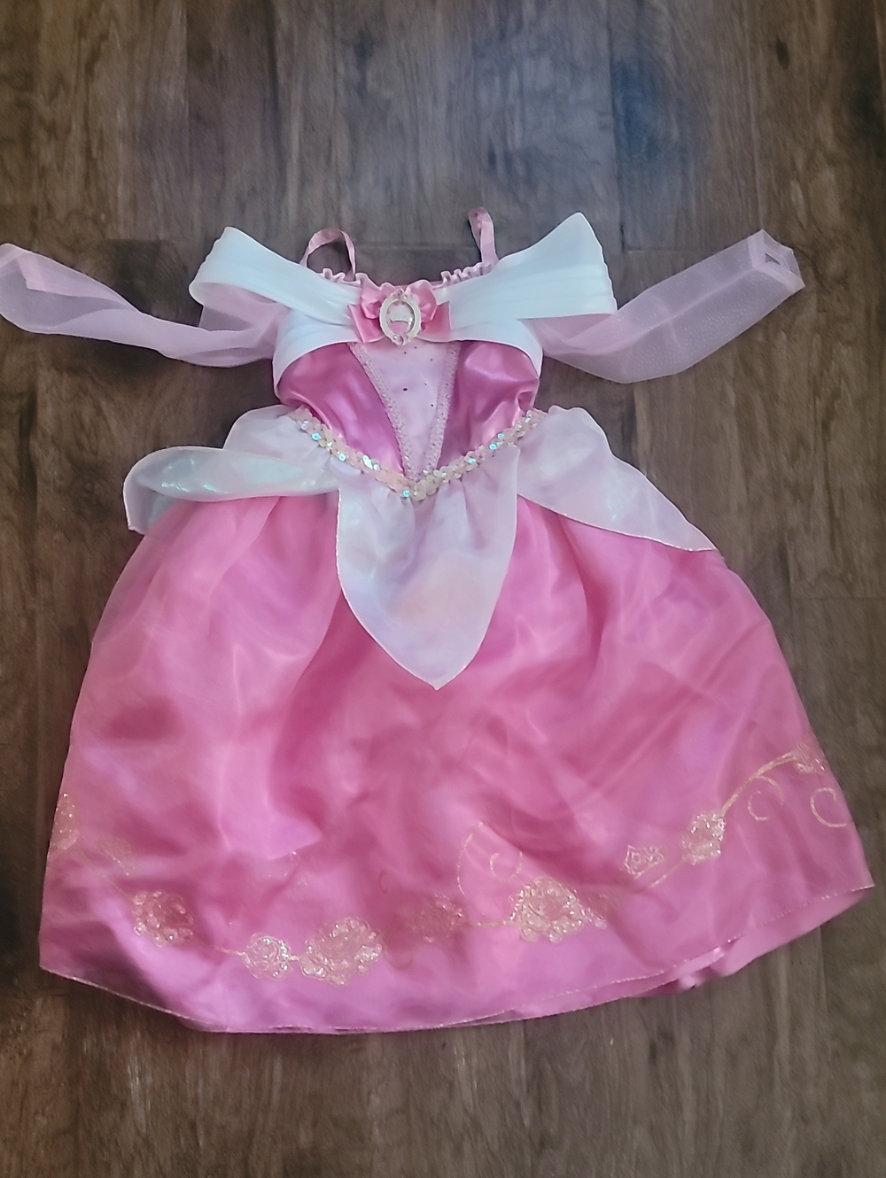Disney Parks, Pink & White Sleeping Beauty Aurora Princess Costume Dress, 5/6